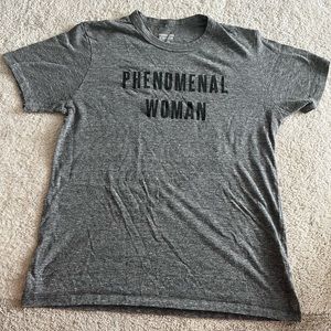 Phenomenal Woman Large Gray Shirt